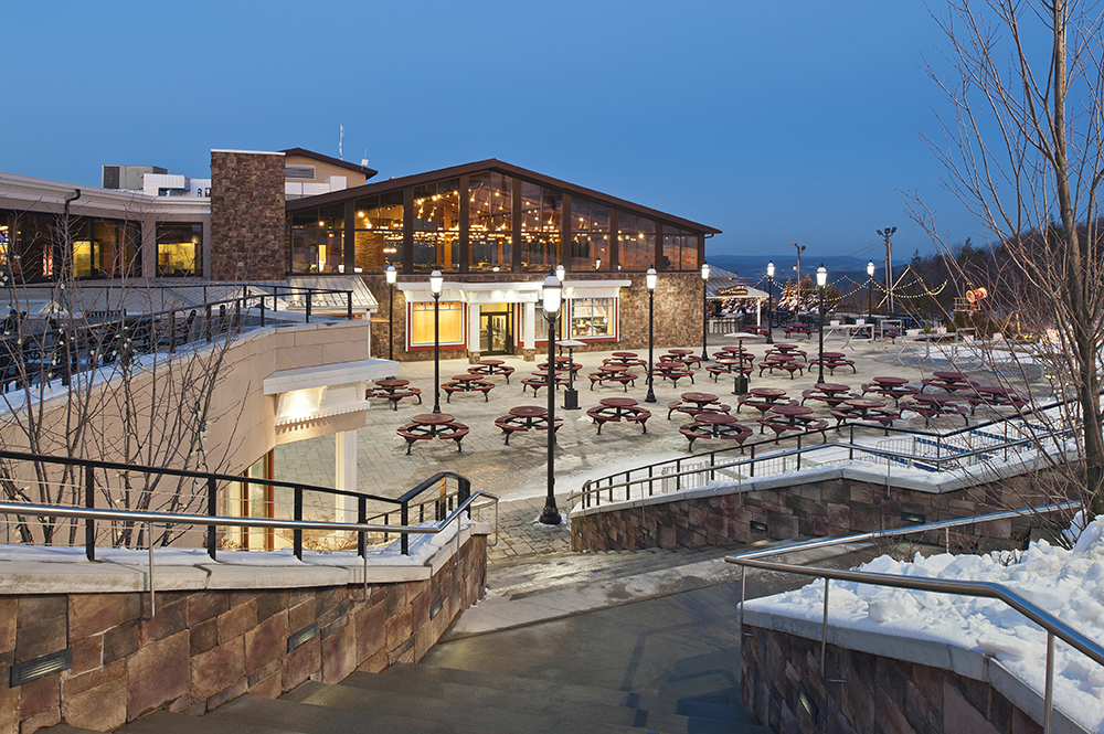 Blue shop mountain resort